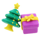 4 Pieces Christmas Xmas Gift Rubber Erasers Kids School Student Stationery Supplies Novelty