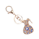 Alloy Rhinestone Charms Vase Design Pendant Keychain Keyring Womens Handbag Purse Car Key Hanging Ornaments