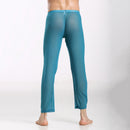 Men Fashionable Long Transparent Mesh Pants Trouser For Daily Wear Sports Yoga Gym S Green
