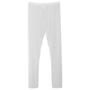 Men Fashionable Long Transparent Mesh Pants Trouser For Daily Wear Sports Yoga Gym L White