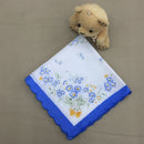 12PCS/Set Womens Girls Wedding Party Clothing Schoolgoing Kids Cotton Floral Pattern Charms Handkerchief Hanky