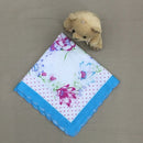 12PCS/Set Womens Girls Wedding Party Clothing Schoolgoing Kids Cotton Floral Pattern Charms Handkerchief Hanky