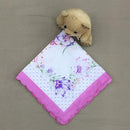 12PCS/Set Womens Girls Wedding Party Clothing Schoolgoing Kids Cotton Floral Pattern Charms Handkerchief Hanky