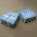 12Pcs/Set Mens Wedding Party Office Clothing Check Design Pocket Square Cotton Handkerchiefs Hanky Style 1
