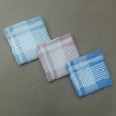12Pcs/Set Mens Wedding Party Office Clothing Check Design Pocket Square Cotton Handkerchiefs Hanky Style 1