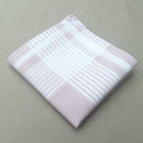 12Pcs/Set Mens Wedding Party Office Clothing Check Design Pocket Square Cotton Handkerchiefs Hanky Style 1