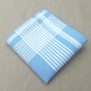 12Pcs/Set Mens Wedding Party Office Clothing Check Design Pocket Square Cotton Handkerchiefs Hanky Style 1
