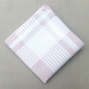 12Pcs/Set Mens Wedding Party Office Clothing Check Design Pocket Square Cotton Handkerchiefs Hanky Style 1