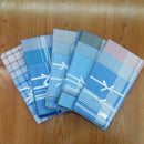 12Pcs/Set Mens Wedding Party Office Clothing Check Design Pocket Square Cotton Handkerchiefs Hanky Style 2