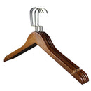 10 Pieces Solid Wood Clothes Hanger Adult Wooden Hangers Durable Drying Rack