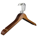 10 Pieces Solid Wood Clothes Hanger Adult Wooden Hangers Durable Drying Rack