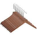 10 Pack Men Women Non Slip Wooden Hanger for Clothes Coats and Suit