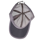 Men Women Summer Outdoor Sun Heat Protective Cap Fashionable Mesh Peak Cap Baseball Cap Outdoor Sports Golf Hat Dark Gray