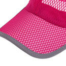 Men Women Summer Outdoor Adjustable Sport Runners Tennis Players Golfers Baseball Mesh Hat Running Visor Cap Rose