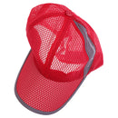 Men Women Summer Outdoor Adjustable Sport Runners Tennis Players Golfers Baseball Mesh Hat Running Visor Cap Red