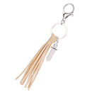 Fashionable Tassel Charms Key Charm Pendant Keychain Keyring Keyfob Phone Handbag Car Hanging Decoration Ornaments Gift Beige