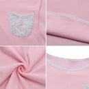 Women Girls Ladies Cotton Sleepwear Nightwear Long Sleeve Pajamas Set XXL Pink
