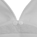 Pregnant Women Comfort Maternity Nursing Bra Wide Strips Breast Feeding Front Button Ultrasoft Bra 75C Gray