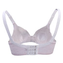 Pregnant Women Comfort Maternity Nursing Bra Wide Strips Breast Feeding Front Button Ultrasoft Bra 75C White
