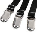 1 Pair Mens Adjustable Shirt Stay Garters Belt with Non-slip Locking Clamps
