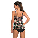 Womens Summer Fashion Swimwear Beachwear Pool Party Clothing Swim Briefs Tankini Top Padded Swimsuit Green L