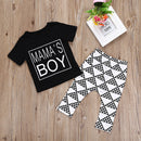 Set Of Baby Infant Fashionable Boy T-Shirt And Pants Clothes Outfit Multi-Color 100