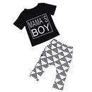 Set Of Baby Infant Fashionable Boy T-Shirt And Pants Clothes Outfit Multi-Color 100