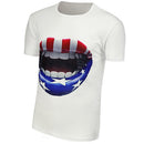 Men's Fashionable Short Sleeves Casual Graphic T-Shirt 2XL