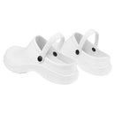 Pair Of Men Women Plastic Orthopedic Clogs Chef Nursing Occasion Shoes 38 White