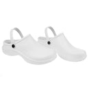 Pair Of Men Women Plastic Orthopedic Clogs Chef Nursing Occasion Shoes 40 White