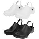 Pair Of Men Women Plastic Orthopedic Clogs Chef Nursing Occasion Shoes 40 White
