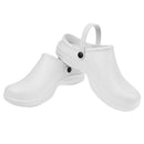 Pair Of Men Women Plastic Orthopedic Clogs Chef Nursing Occasion Shoes 40 White