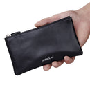 Men's Leather Multi Long Zippered Purse Credit Card Note Phone Key Wallet