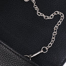 Women PU Evening Envelope Clutch Bag Purse Chain Shoulder Bag Black&White