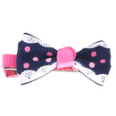 12 Piece Kids Girls Ribbon Bow Bowknot Hair Clips Barrette Hair Accessories