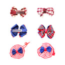 Set OF 4PCS Girls Cute Ribbon Bowknot Design Hair Clips Band Party Cosplay Fancy Dress Photography Props