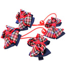 Set OF 4PCS Girls Cute Ribbon Bowknot Design Hair Clips Band Party Cosplay Fancy Dress Photography Props