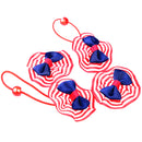 Set OF 4PCS Girls Cute Ribbon Bowknot Design Hair Clips Band Party Cosplay Fancy Dress Photography Props