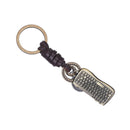 Retro Adornment Alloy Keyboard Design Keychain Women Handbag Purse Key Decor Ornaments Gift
