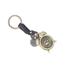 Retro Adornment Alloy Keyboard Clock Design Keychain Women Handbag Purse Key Decor Ornaments Gift