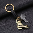 Retro Adornment Alloy Keyboard Boots Design Keychain Women Handbag Purse Key Decor Ornaments Gift