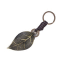 Retro Adornment Alloy Keyboard Leaves Design Keychain Women Handbag Purse Key Decor Ornaments Gift