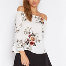 Women Girls Ladies Summer Casual Floral Print Off Shoulder Top Clothing Accessory S