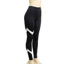 Fashionable Women Girls Ladies Stretchable High Waist Sports Pants Patchwork Yoga Leggings L