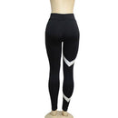 Fashionable Women Girls Ladies Stretchable High Waist Sports Pants Patchwork Yoga Leggings L