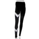 Fashionable Women Girls Ladies Stretchable High Waist Sports Pants Patchwork Yoga Leggings L
