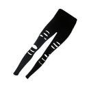 Women Fashionable Elastic High Waist Breathable Soft Running Yoga Pants Gym Fitness Cut Out Ripped Pants XL