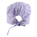 Men Women Lace Up Cotton Fashionable Soft Comfortable Wear Breathable Sweat Absorbent Cap Bouffant Beauty Scrub Cap One Size 1