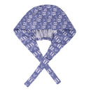 Men Women Lace Up Cotton Fashionable Soft Comfortable Wear Breathable Sweat Absorbent Cap Bouffant Beauty Scrub Cap One Size 2