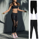 Womens Soft Comfortable Mesh Stretchy Workout Sportswear Tight Fit Yoga Running Cycling Leggings Pants Black M